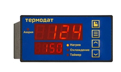 ПИД-регулятор температуры одноканальный СИСТЕМЫ КОНТРОЛЯ ТЕРМОДАТ 12К6-D8/1УВ/1В/2Р/1РС/1Т/1А/485 Уровнемеры