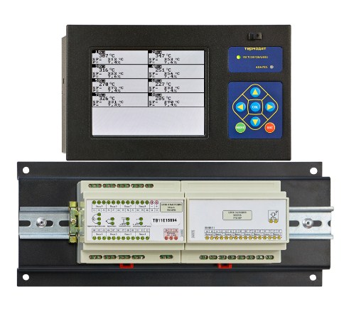 Системы контроля ТЕРМОДАТ 29М6/2Р/485/8Gb/F-РВ/12УВ Термометры